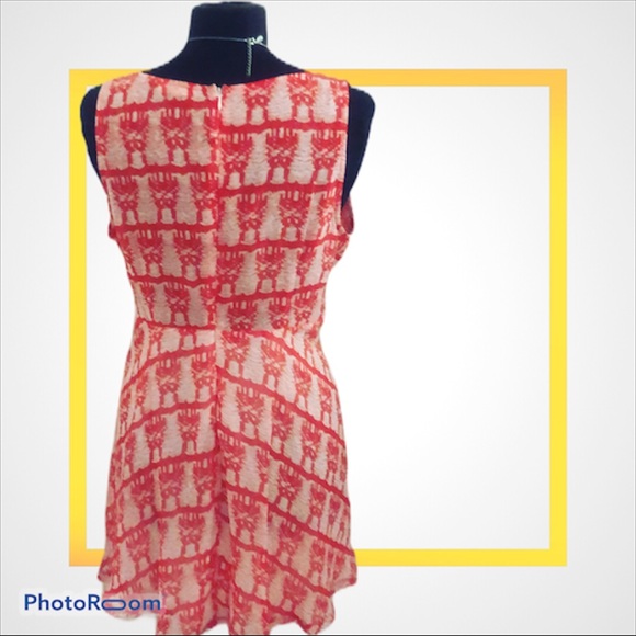 *** Red print Bright Sundress size la… - Picture 5 of 8